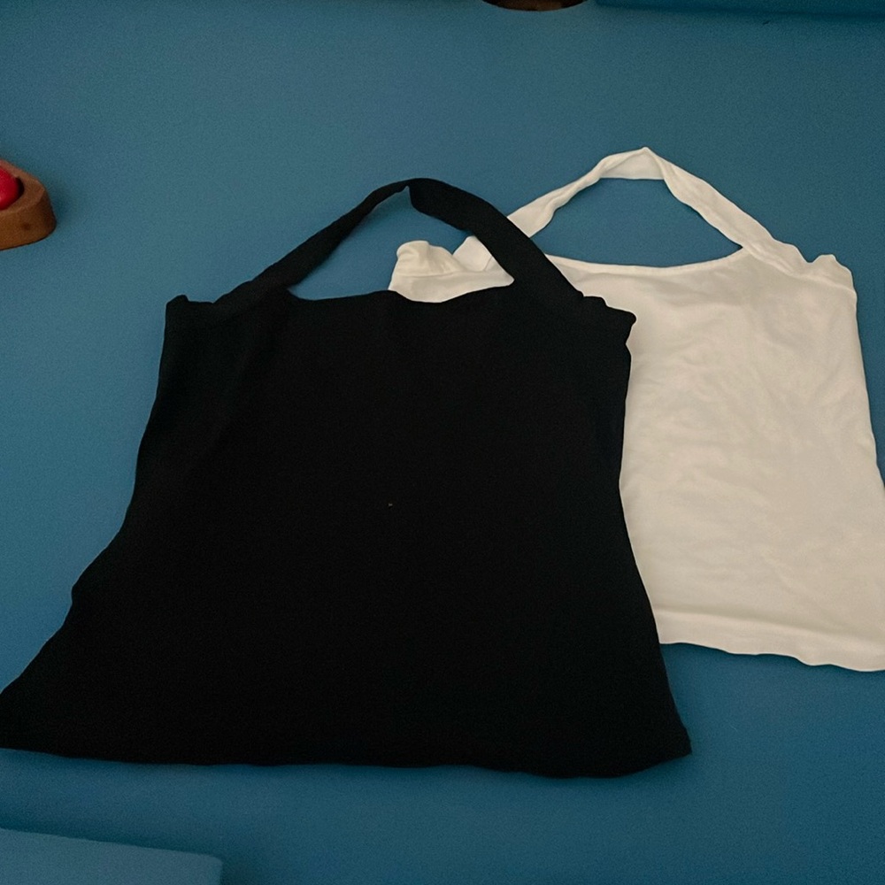 Nwot set of two Venus pull over halter top